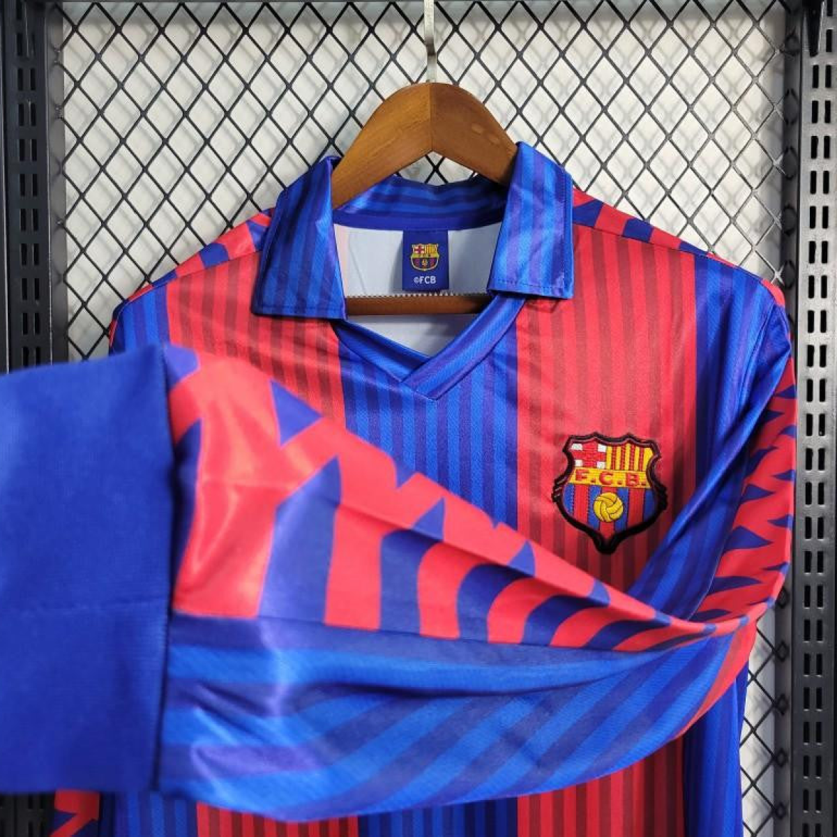 Retro 91/92 Barcelona Home Long Sleeve Jersey