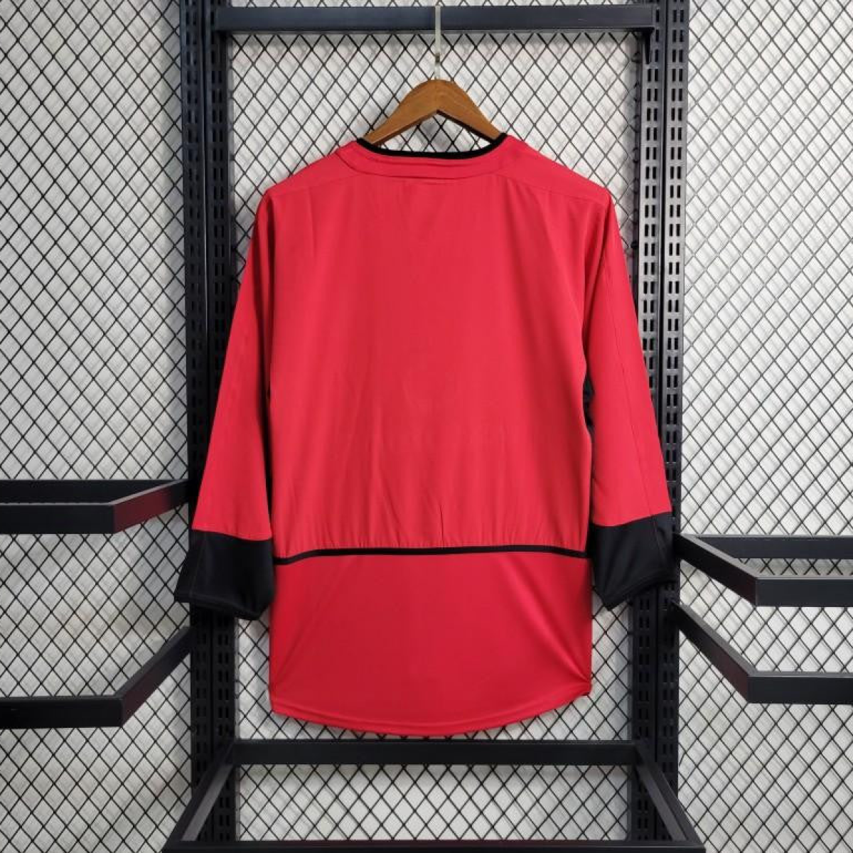 Retro 02/04 Manchester United Long Sleeve Home Jersey