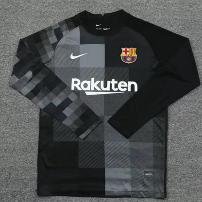 21/22 Barcelona Long Sleeve Black Goalkeeper Jesrey+Shorts