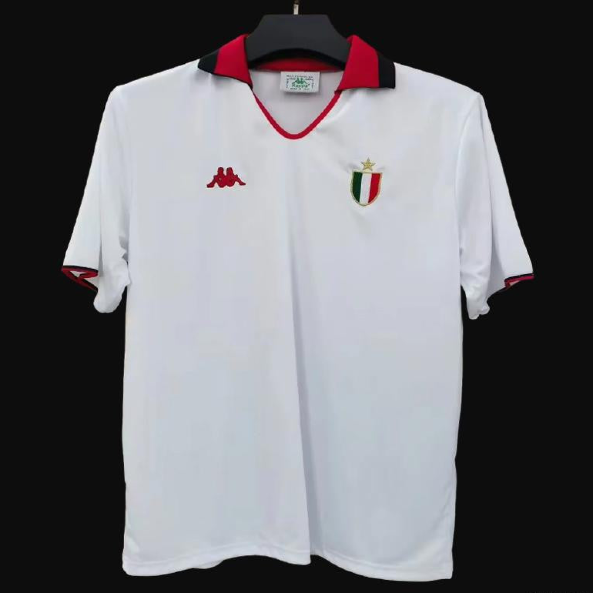 Retro 88/89 AC Miilan Away White Champion League Jersey