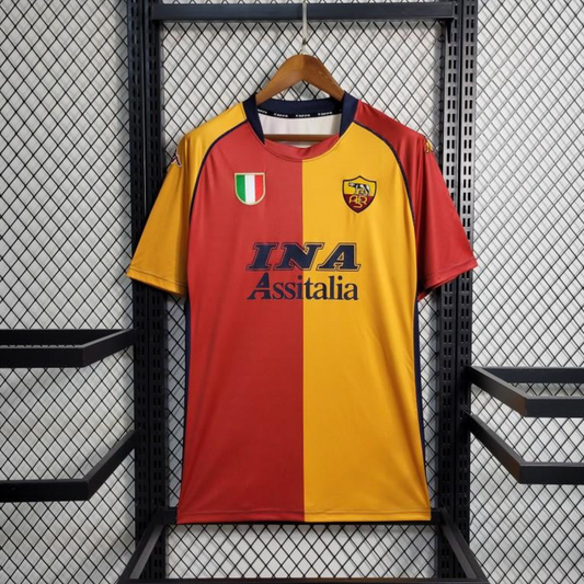 Retro 01/02 Roma Home European Jersey