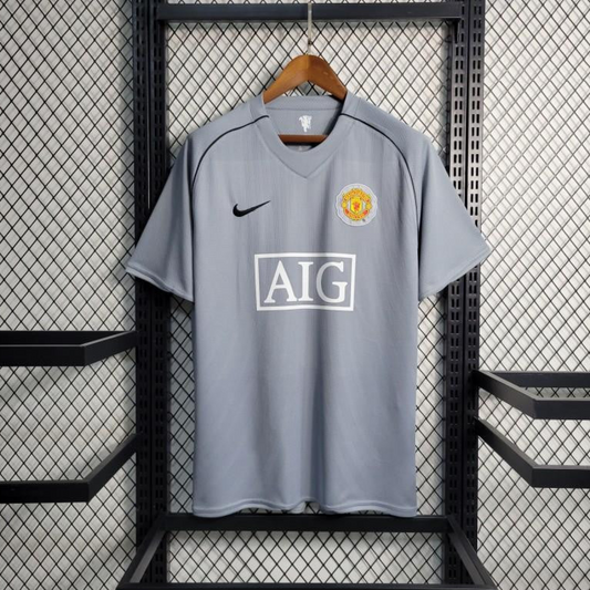 Retro 07-08 Manchester United Gray Goalkeeper Jersey