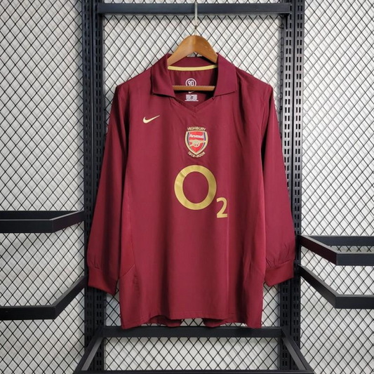 Retro 05-06 Arsenal Home Long Sleeve Jersey