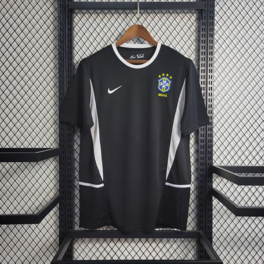 Retro 2002 Brazil Black Goalkeeper Jersey