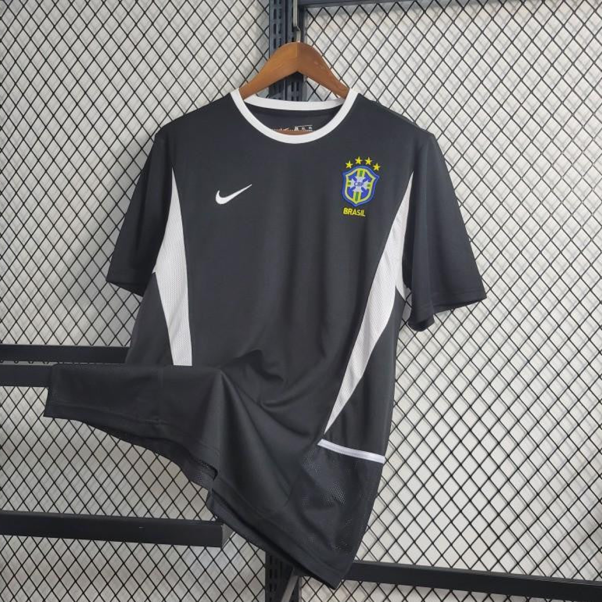 Retro 2002 Brazil Black Goalkeeper Jersey
