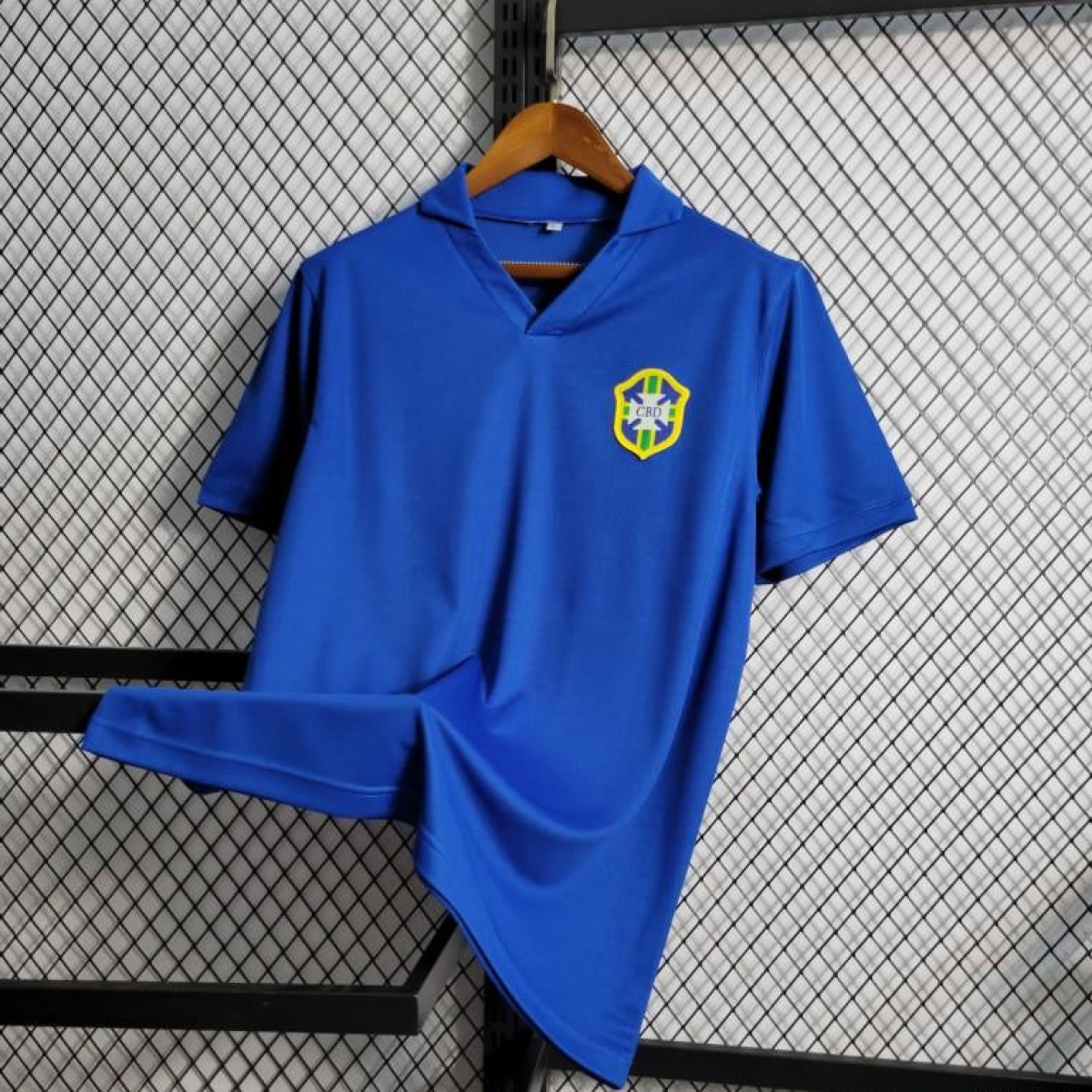 Retro 57-62 Brazil Away Blue Jersey