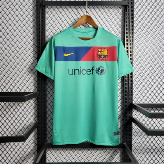 Retro 10/11 Barcelona Away Green Jersey