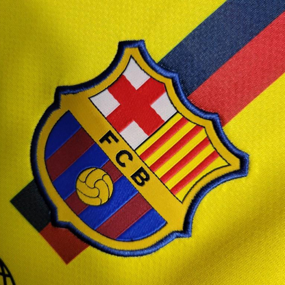 Retro 08/09 Barcelona Away Yellow Jersey