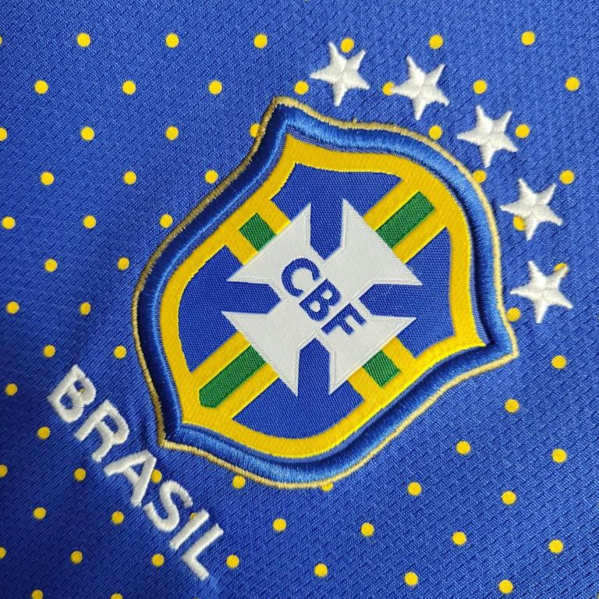 Retro 2010 Brazil Away Blue Jersey