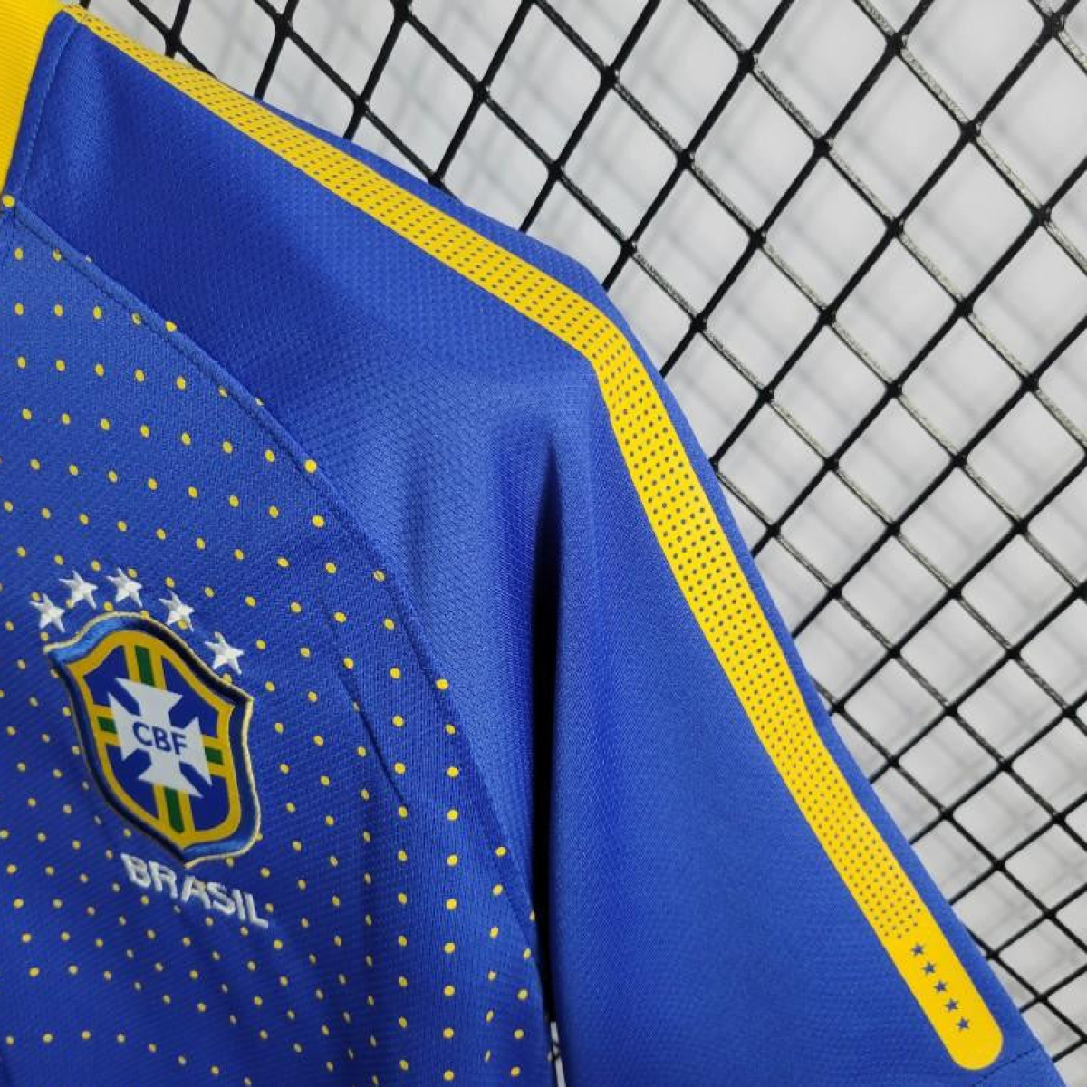 Retro 2010 Brazil Away Blue Jersey
