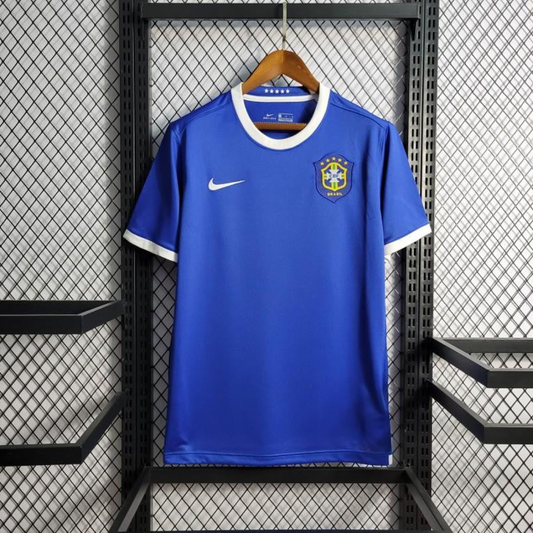 Retro 2006 Brazil Away Blue Jersey
