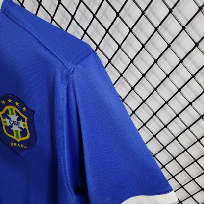 Retro 2006 Brazil Away Blue Jersey