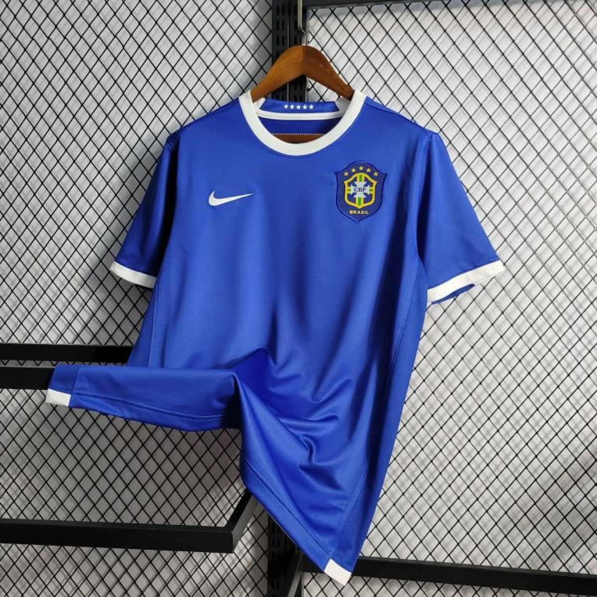 Retro 2006 Brazil Away Blue Jersey