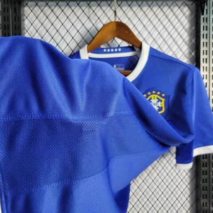 Retro 2006 Brazil Away Blue Jersey