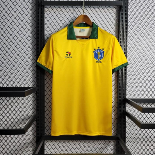 Retro 1988/1990 Brazil Home Jersey