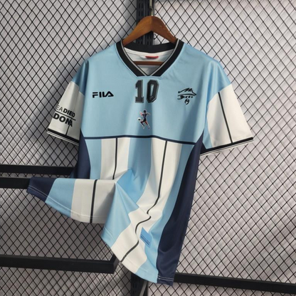 Retro 2001 Argentina Maradona #10 Commemorative Edition Jersey