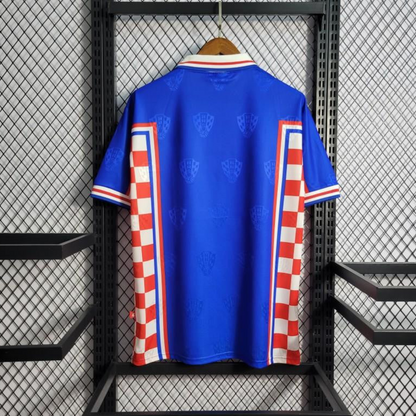 Retro 1998 Croatia Away Blue Jersey