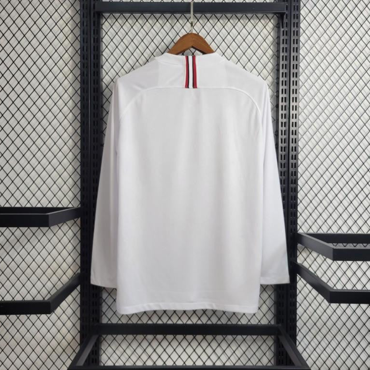 Retro Long Sleeve 18-19 PSG White Champions League Jersey