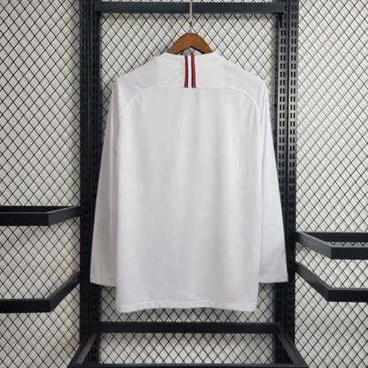 Retro Long Sleeve 18-19 PSG White Champions League Jersey