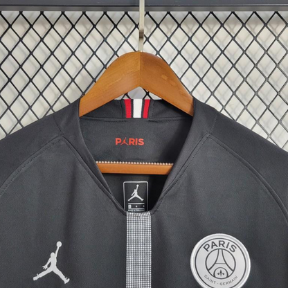Retro Long Sleeve 18-19 PSG Black Champions League Jersey