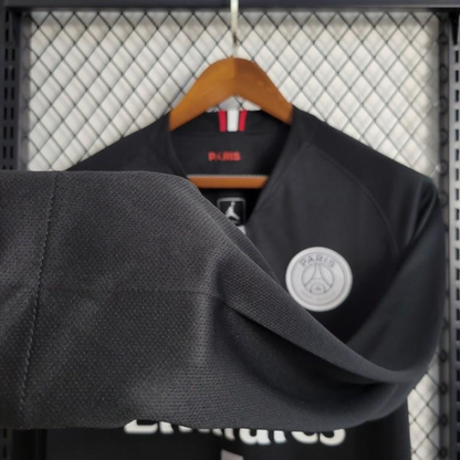 Retro Long Sleeve 18-19 PSG Black Champions League Jersey