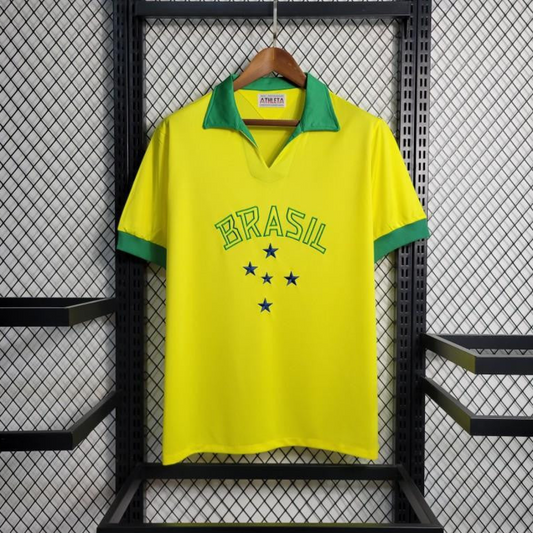 Retro 1958 Brazil Home Jersey