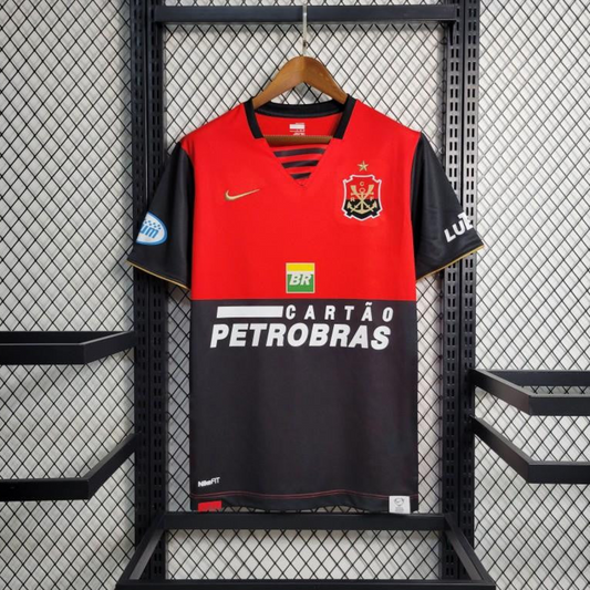Retro 08-09 Flamengo Third Black Red Jersey