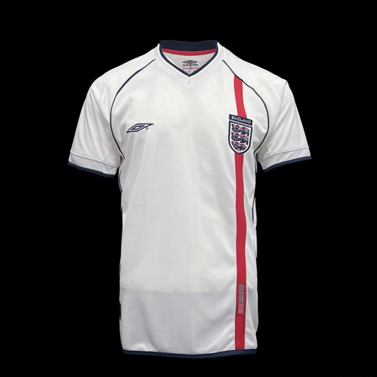 Retro 2002 England Home Soccer Jersey