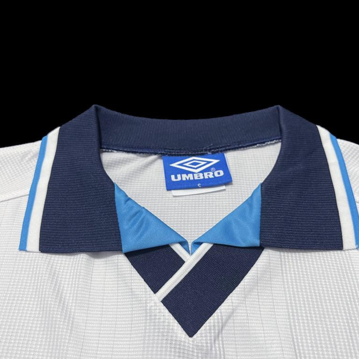 Long Sleeve Retro 1996 England Home Soccer Jersey