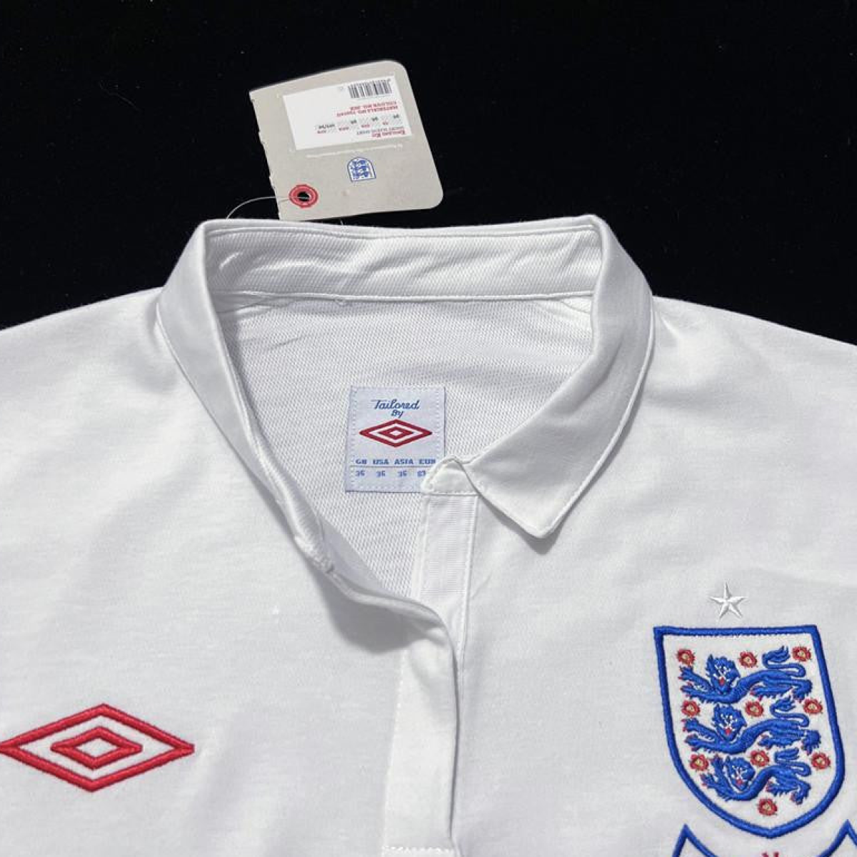 Retro 2010 England Home Soccer Jersey