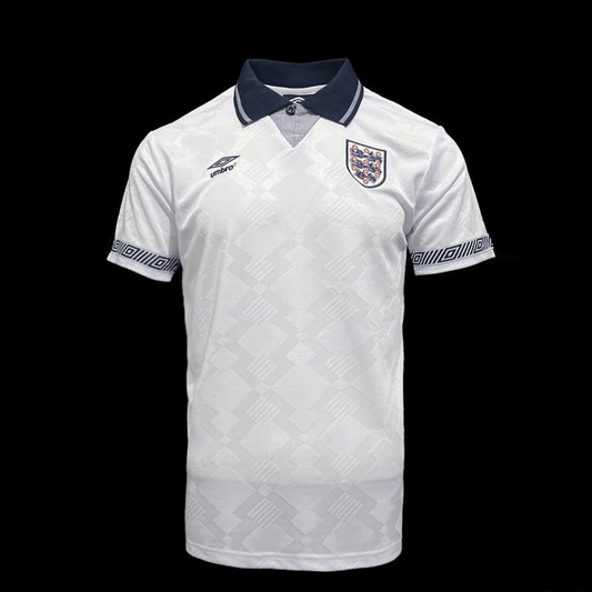 Retro 1990 England Home Soccer Jersey