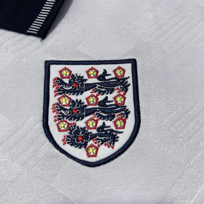 Retro 1990 England Home Soccer Jersey