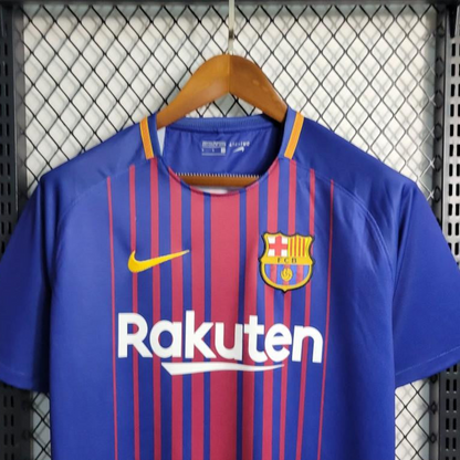 Retro 17-18 Barcelona Home Soccer Jersey