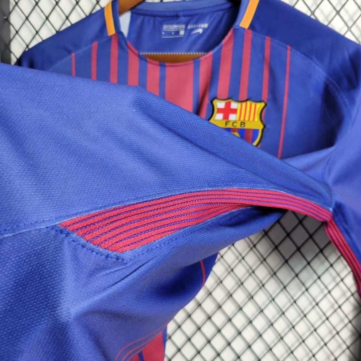 Retro 17-18 Barcelona Home Soccer Jersey
