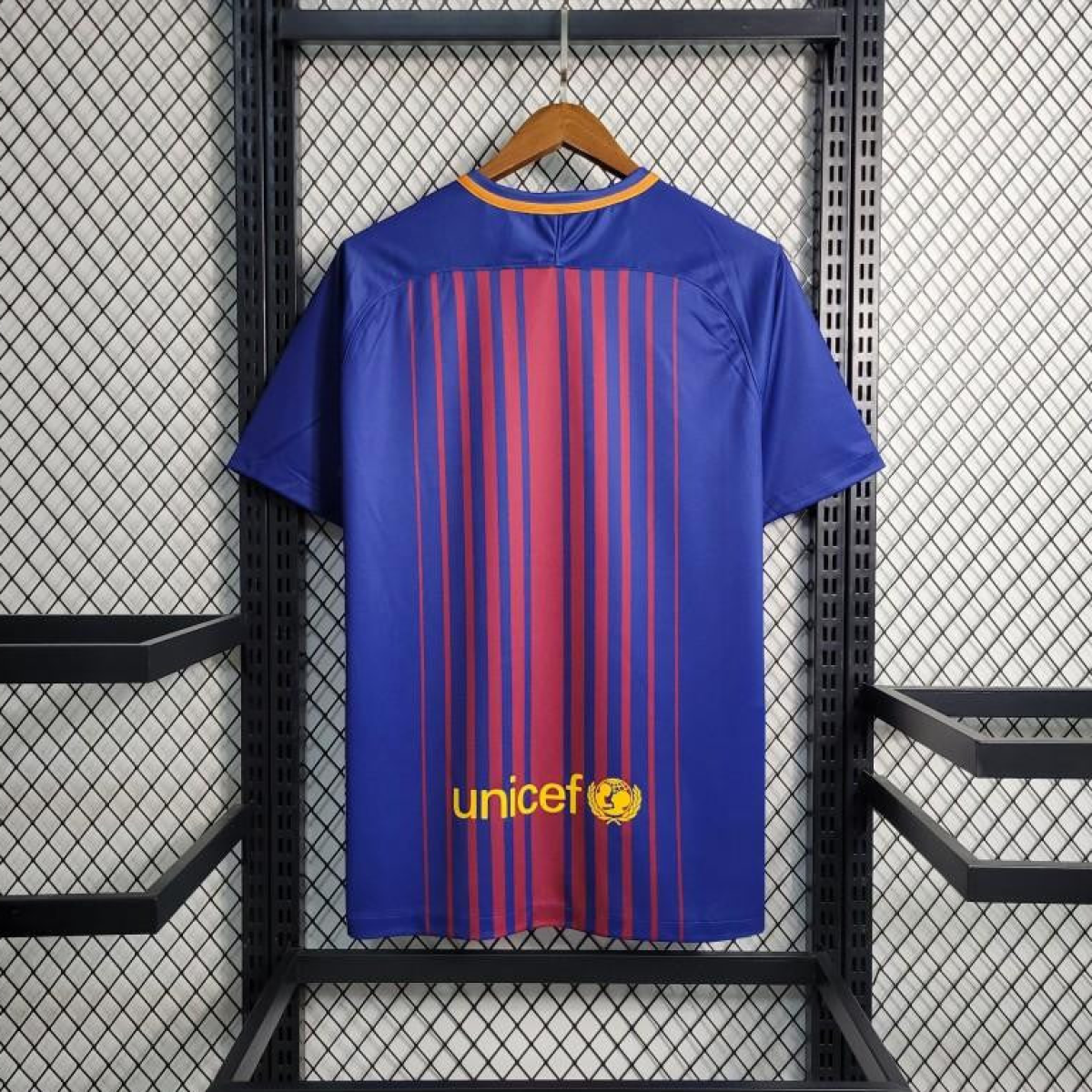 Retro 17-18 Barcelona Home Soccer Jersey