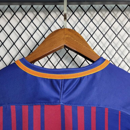 Retro 17-18 Barcelona Home Soccer Jersey