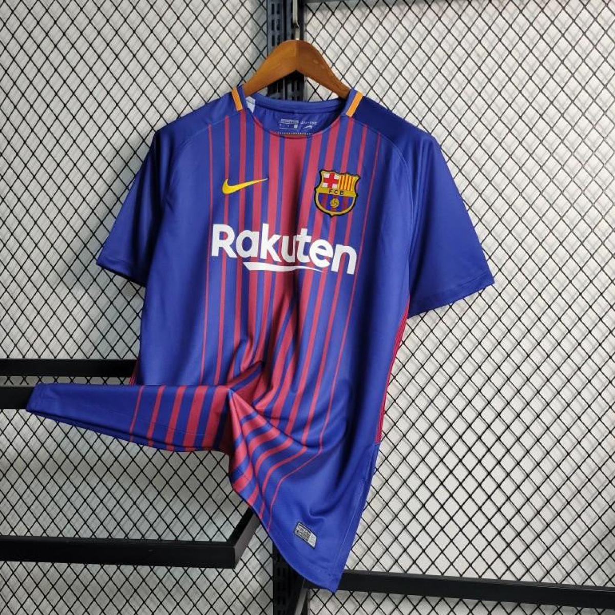 Retro 17-18 Barcelona Home Soccer Jersey
