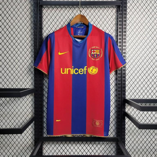 Retro 07-08 Barcelona Home Soccer Jersey