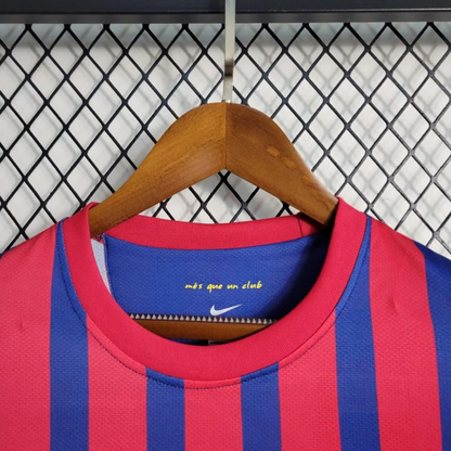 Retro Long Sleeve 11-12 Barcelona Home Soccer Jersey