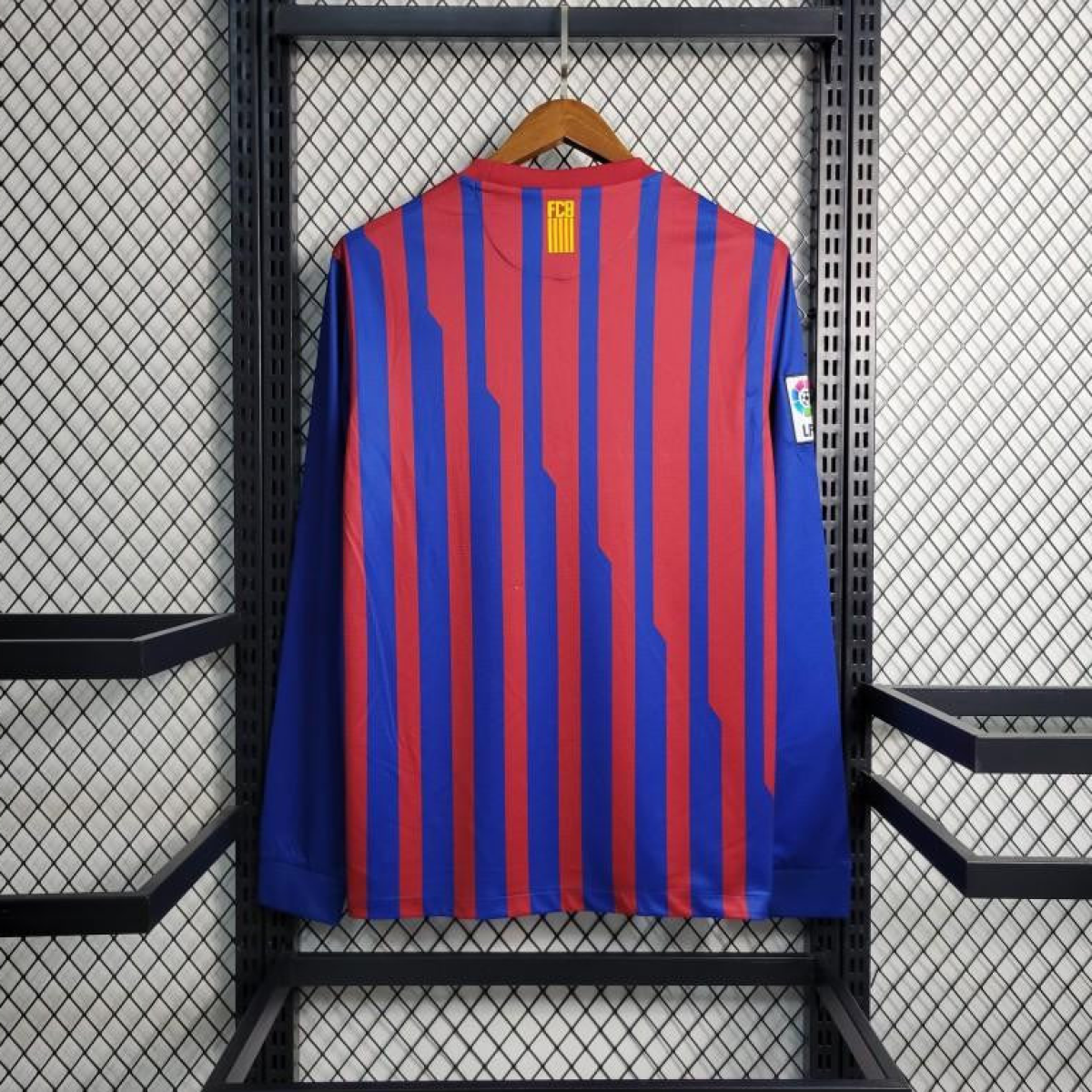 Retro Long Sleeve 11-12 Barcelona Home Soccer Jersey