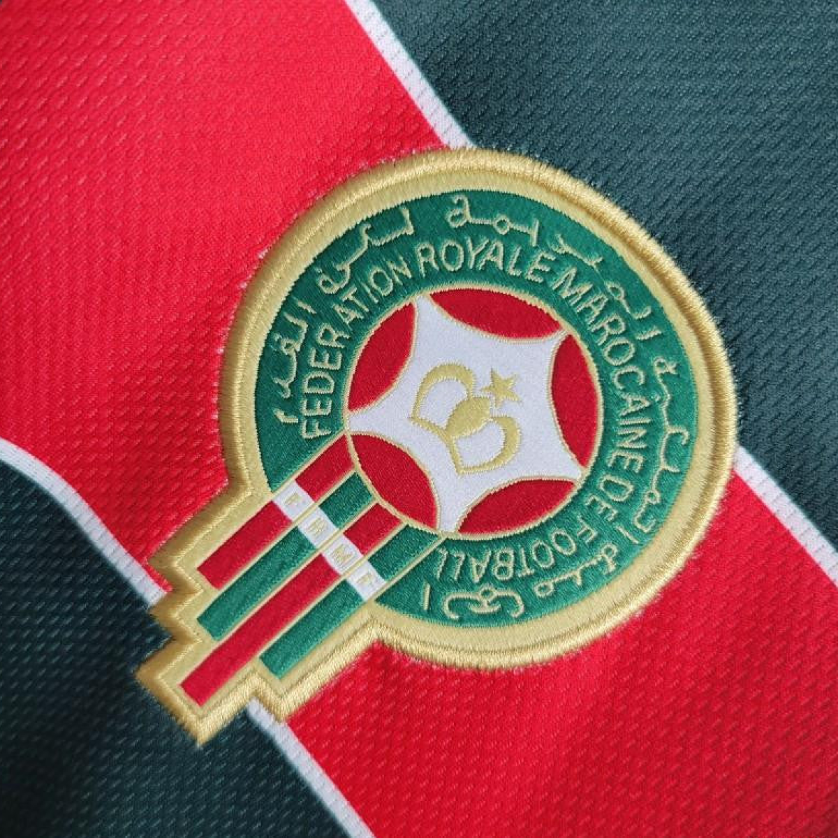 Retro Long Sleeve 1998 Morocco Home Soccer Jersey