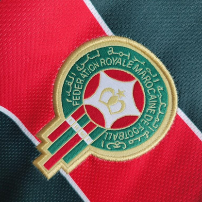 Retro Long Sleeve 1998 Morocco Home Soccer Jersey