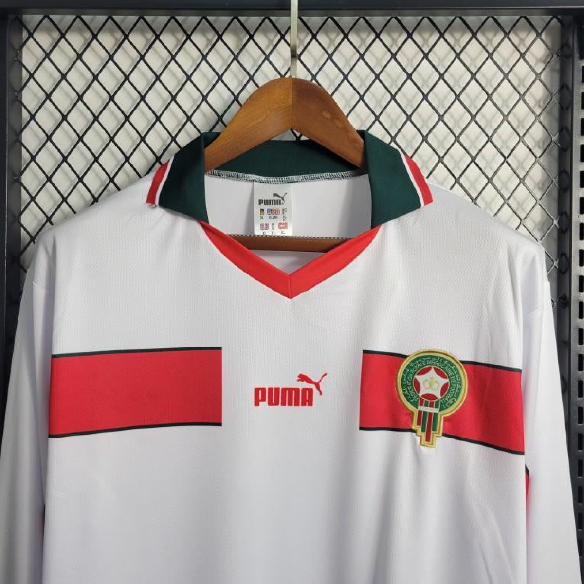 Retro Long Sleeve 1998 Morocco Away Soccer Jersey