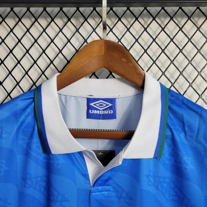 Retro 1992 Brazil Away Blue Jersey