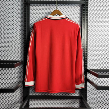 Retro Long Sleeve 98/99 Manchester United Home Jersey