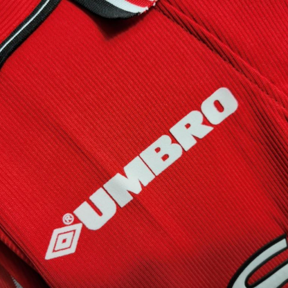 Retro Long Sleeve 98/99 Manchester United Home Jersey