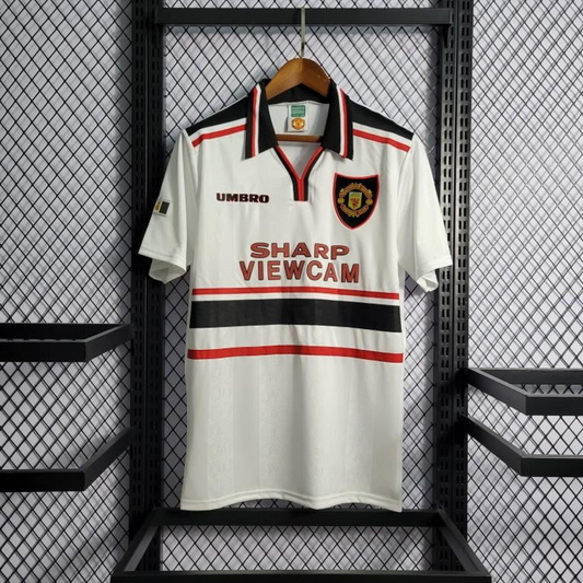 Retro 97-99 Manchester United White Jersey