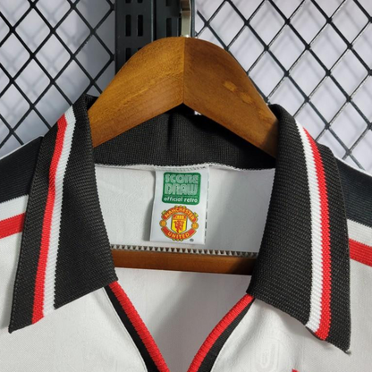 Retro 97-99 Manchester United White Jersey
