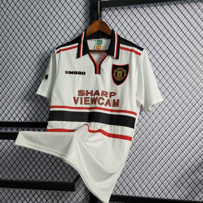 Retro 97-99 Manchester United White Jersey