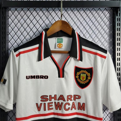 Retro 97-99 Manchester United White Jersey